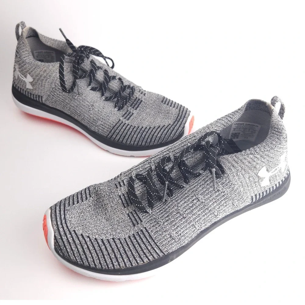 Under Armour Slingflex Rise Heather Gray Running Shoes Women's 10 **No Insoles**